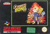 James Bond Jr Super Nintendo  box art